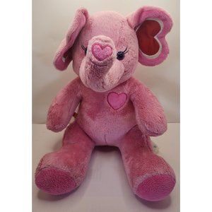 Pink Elephant Red Hearts Tons Of Love Build A Bear BABW Plush 17” Toy Lovey
